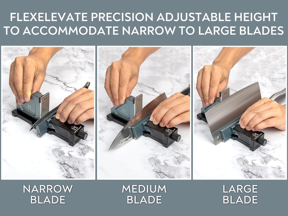 Rolling Knife Sharpener with Adjustable 10° to 40° Options and Adju...