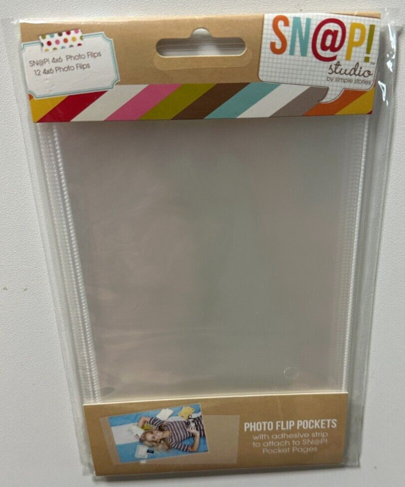 Simple Stories SN@P Studio Photo Flip Pockets-Various Sizes Available