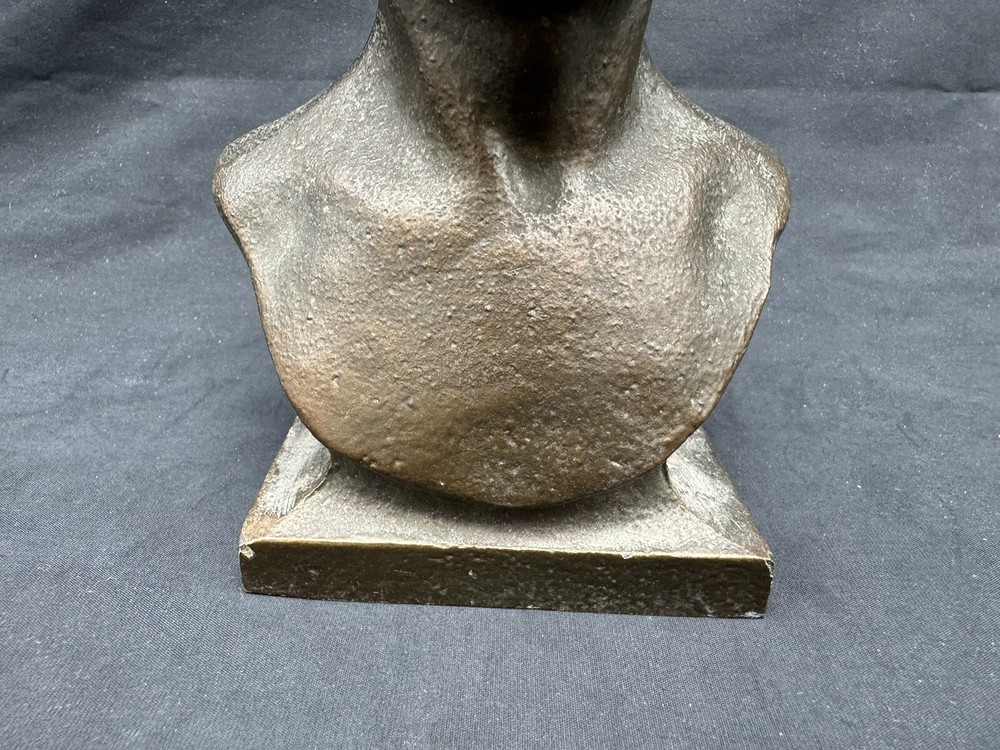 Vintage Painted Cast Iron George Washington Bust, 5 7/8"