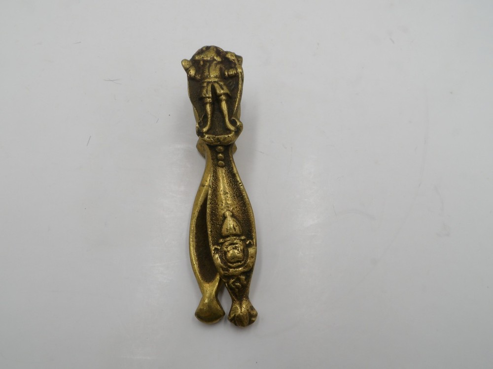 Jester Clown Vintage Brass Figural Nutcracker