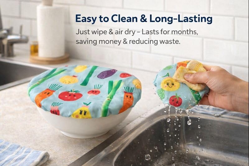 Beeswax Cotton Bread Proofing Covers – Reusable Dough 25CM(10in) Mode6-2pack