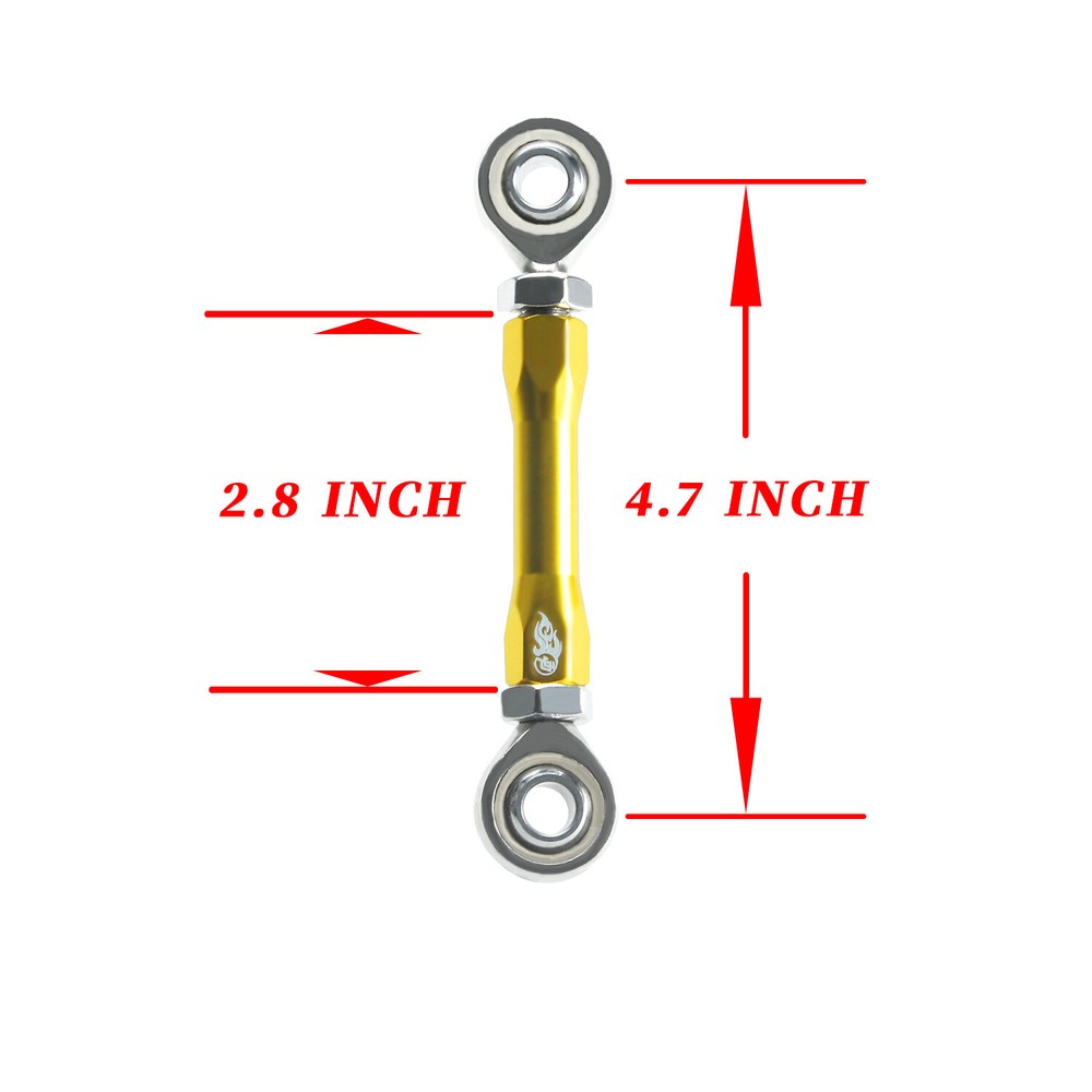 Adjustable Gold Engine Mount Stabilizer Link for Harley FLHR FLHX FLH FLTR FLHTK