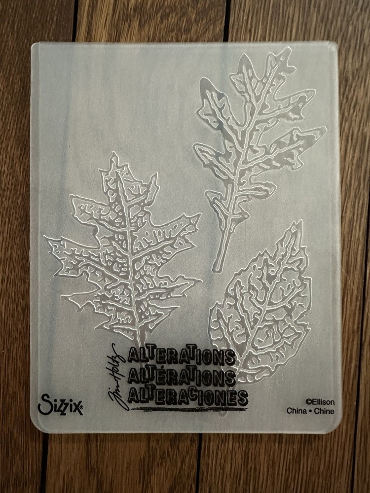 Alterations Fall Leaf Embossing Folder For Sizzix