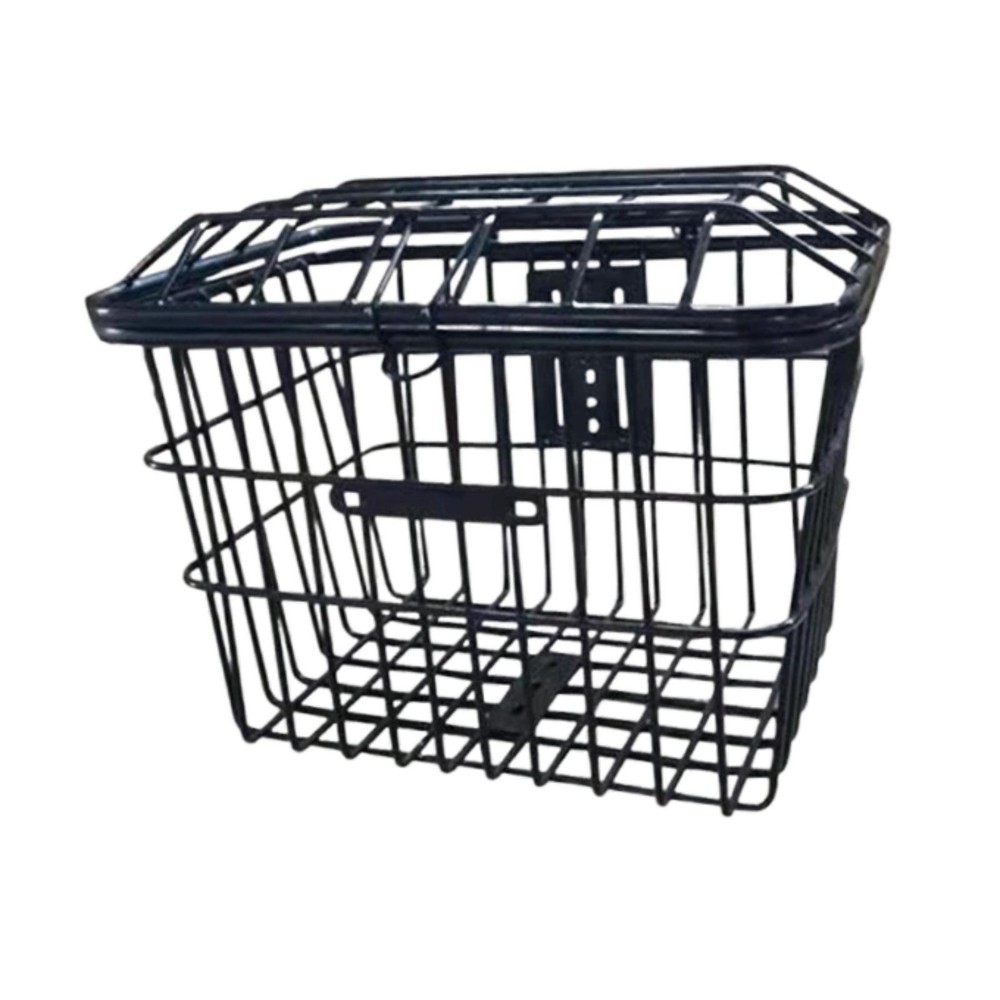 Bicycle Front Rear Basket Bin Cargo Carrier Quick Installation Anti Rust Coating
