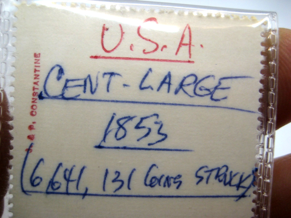 Nice ~ 1853 U.S. LARGE CENT ~ Very Fine