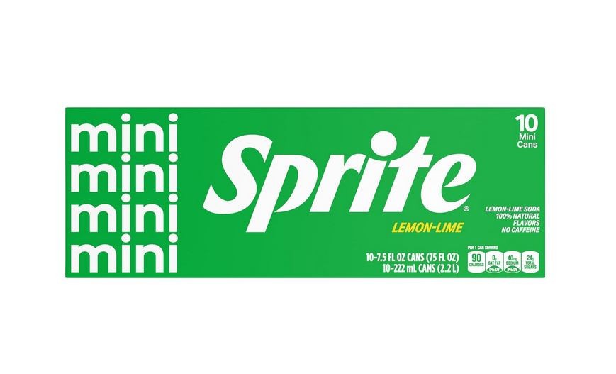 Sprite Lemon Lime Soda Soft Drinks, 7.5 fl oz, 10 Pack,Cans