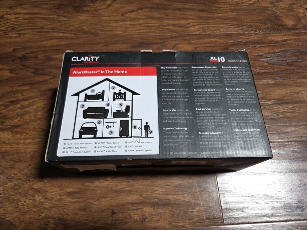 Clarity AL10 Visual AlertMaster Alert System + Box
