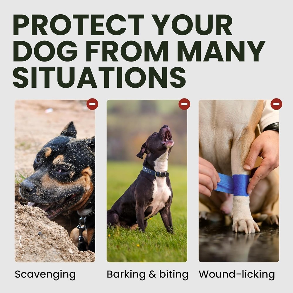 Adjustable Metal Wire Basket Muzzle for Large Dogs