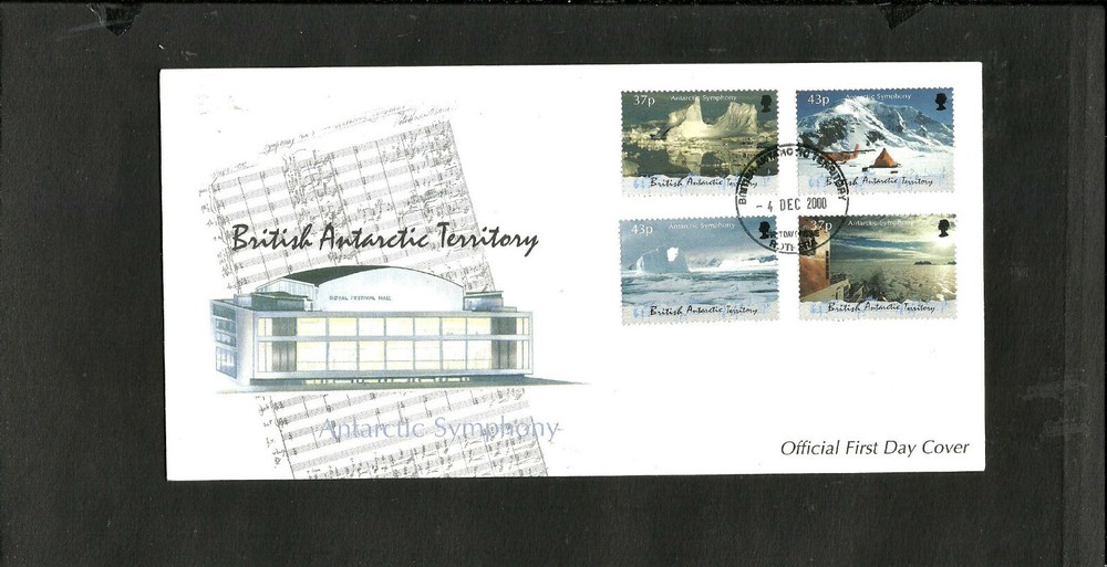BRITISH ANTARCTIC TERRITORY - SUNPHONY - 2000, FDC, VF