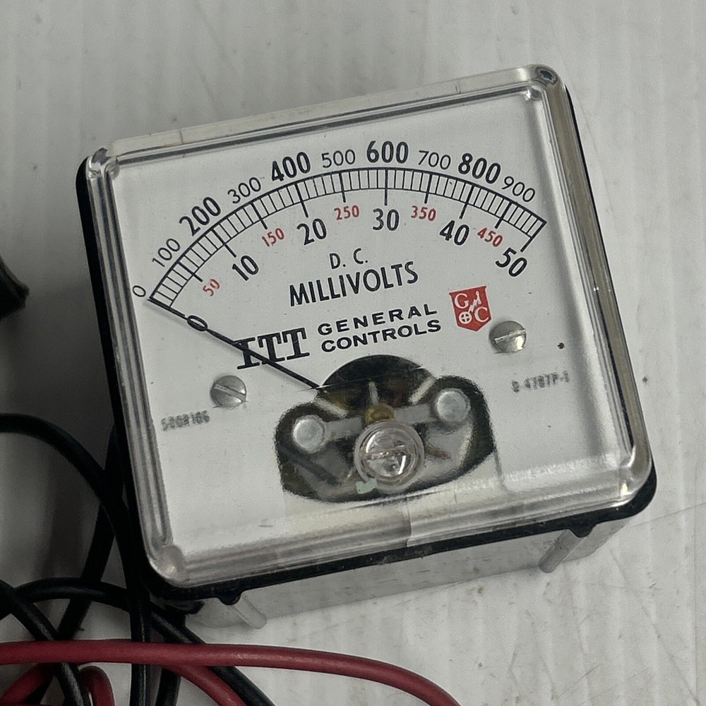 ITT General Controls 500RI06 DC Millivolt Meter, Analog with Case