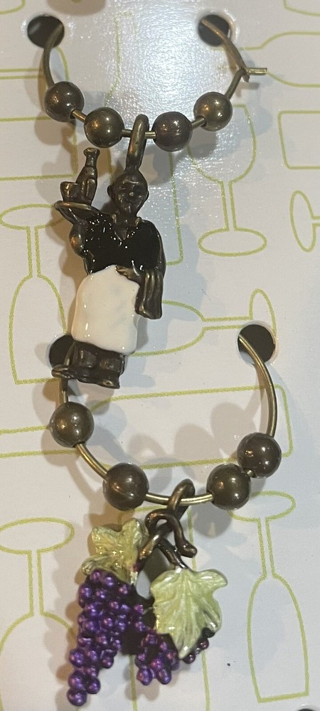 True Wine Glass Charms Wine Themed Bottle Corkscrew