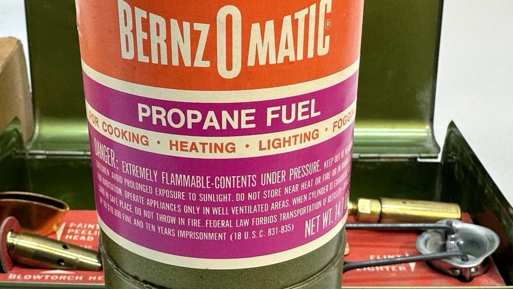 Bernz O Matic Propane Torch Kit with Attachments Original Case 95th Anniversary