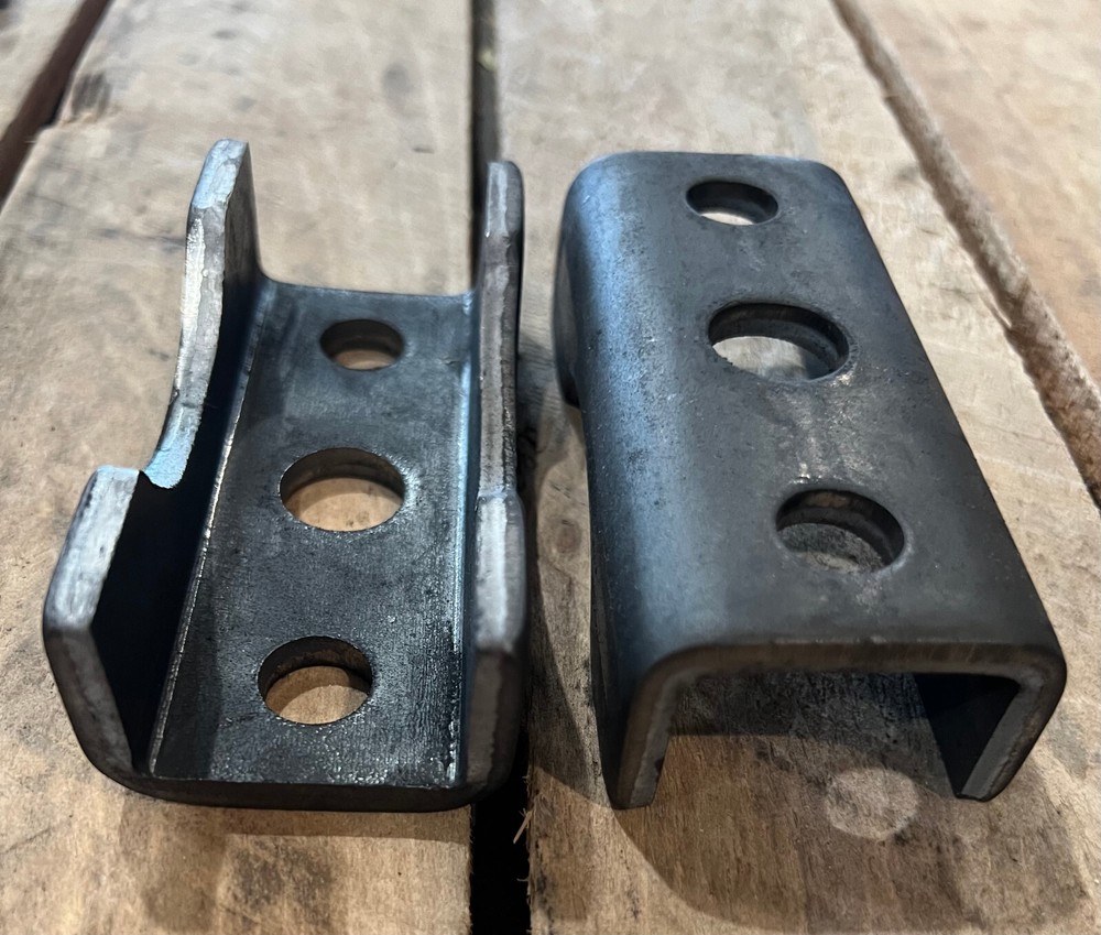 (2) Trailer axle spring perch seat for 3" Tube 5-7K Round axel tube mount