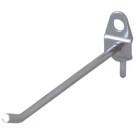 Single Rod Pegboard Hook, 2", Pk10,  5Tpc9