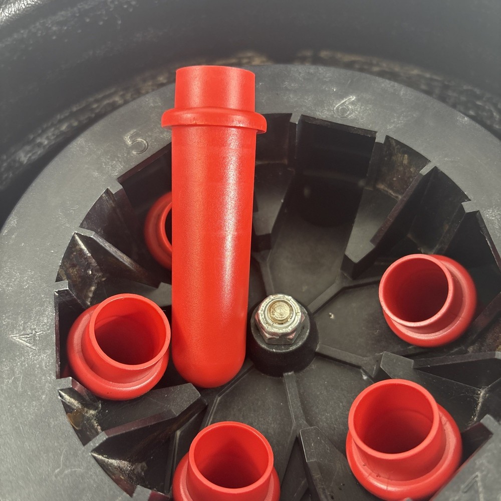 Drucker Horizon Mini B Model 642 Centrifuge with Red Inserts