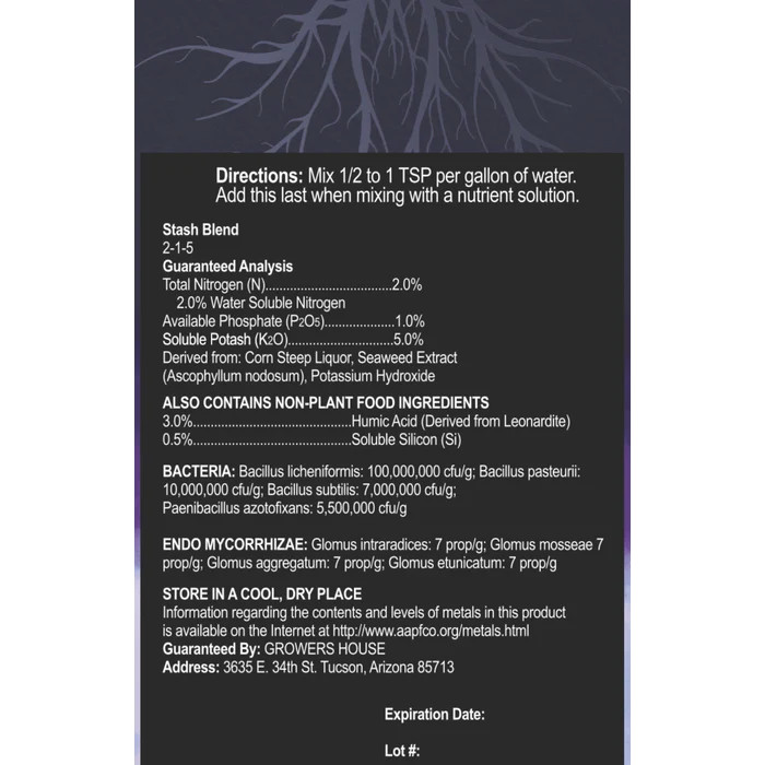 Stash Blend Premium Plant Additive - 3 lb Hydroponic Plant Nutrient