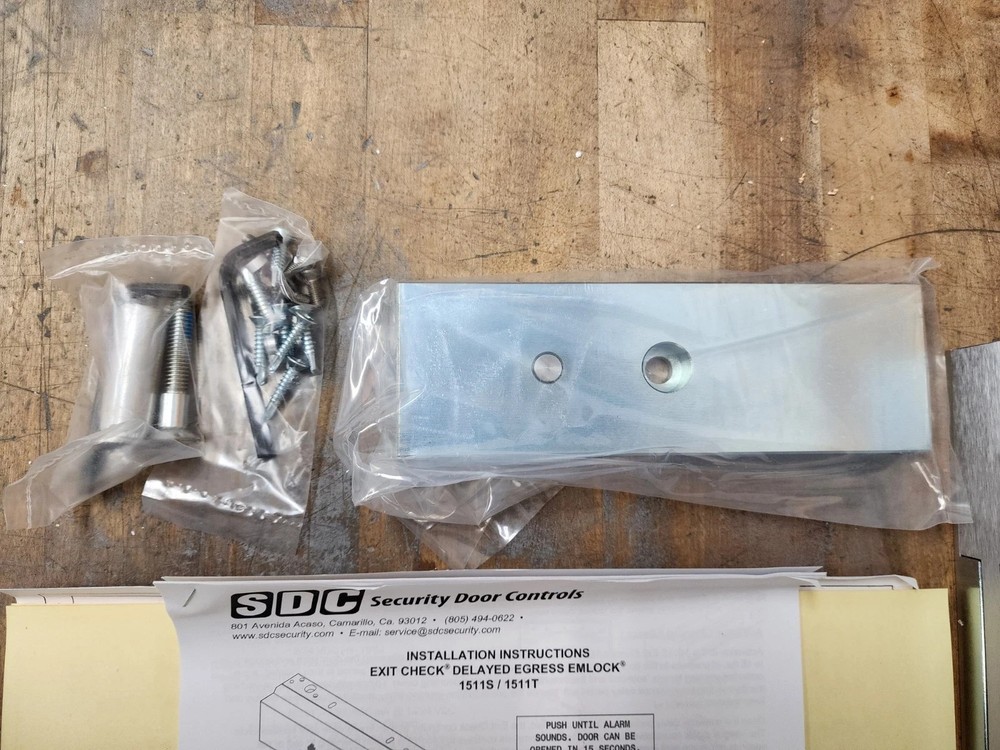 SDC 1511T Slave Exit Check W/ Integrated Delayed Electromagnetic Lock NEW