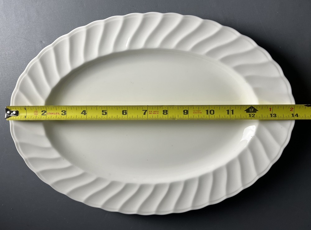 Noritake Windsor White 14” Oval Serving Platter