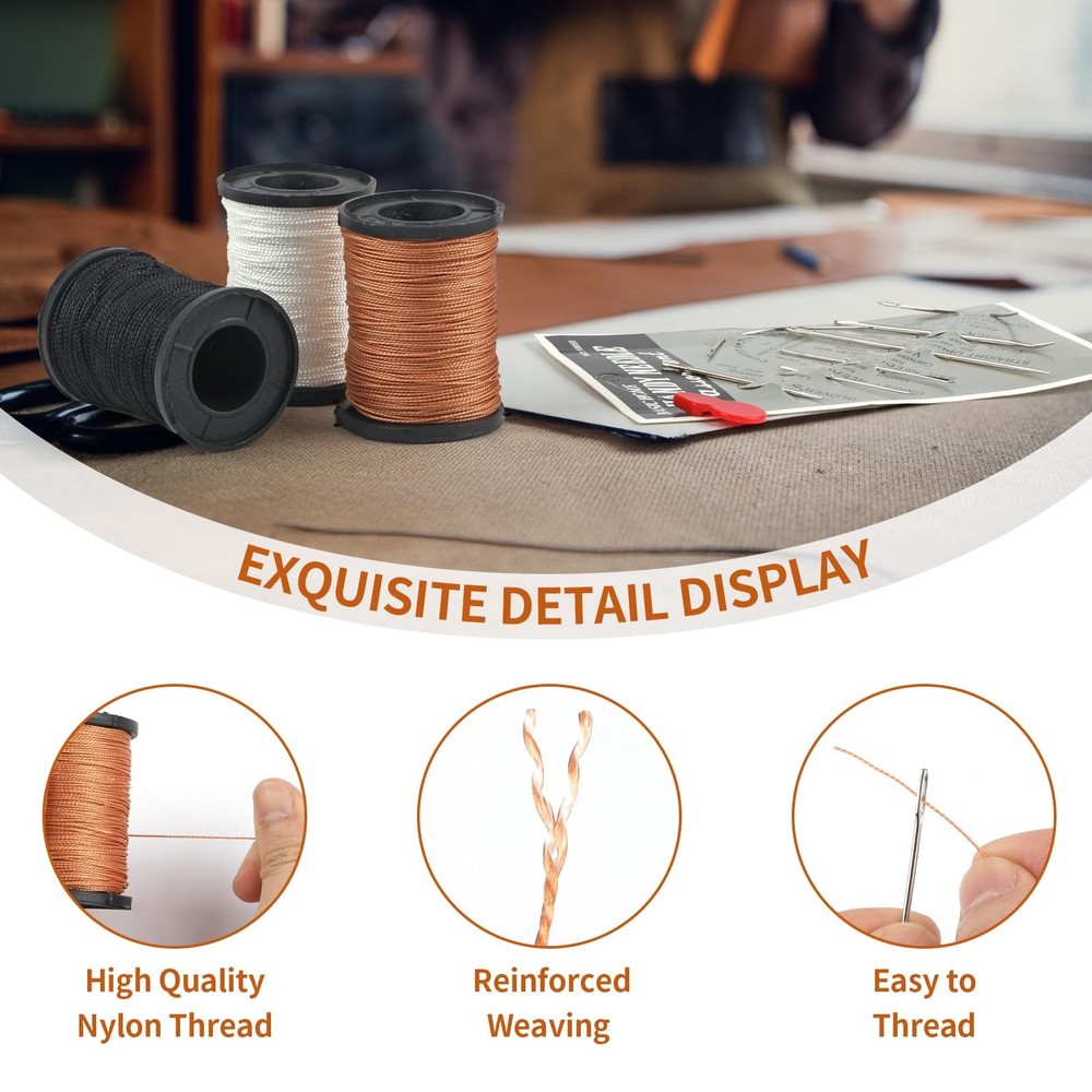 Upholstery Thread Nylon Heavy Duty Sewing Kit Needle and Thread