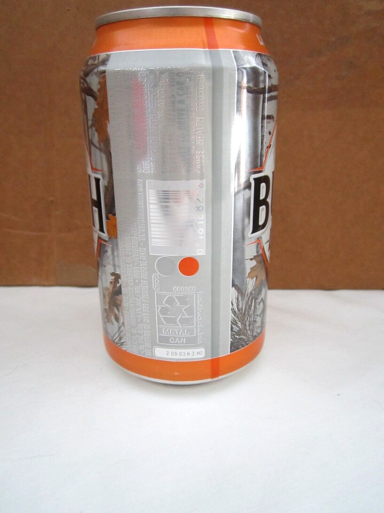 2023 Empty Busch Camo Real Tree Can Limited Edition Beer Man Cave Bottom Opened