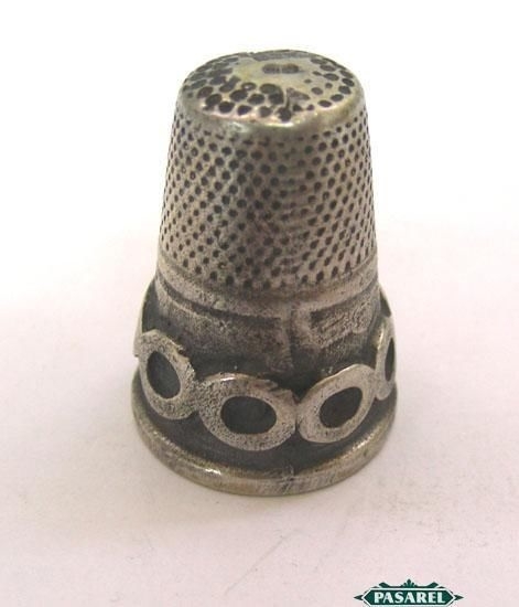 Superb Vintage Continental 925 Sterling Silver Thimble