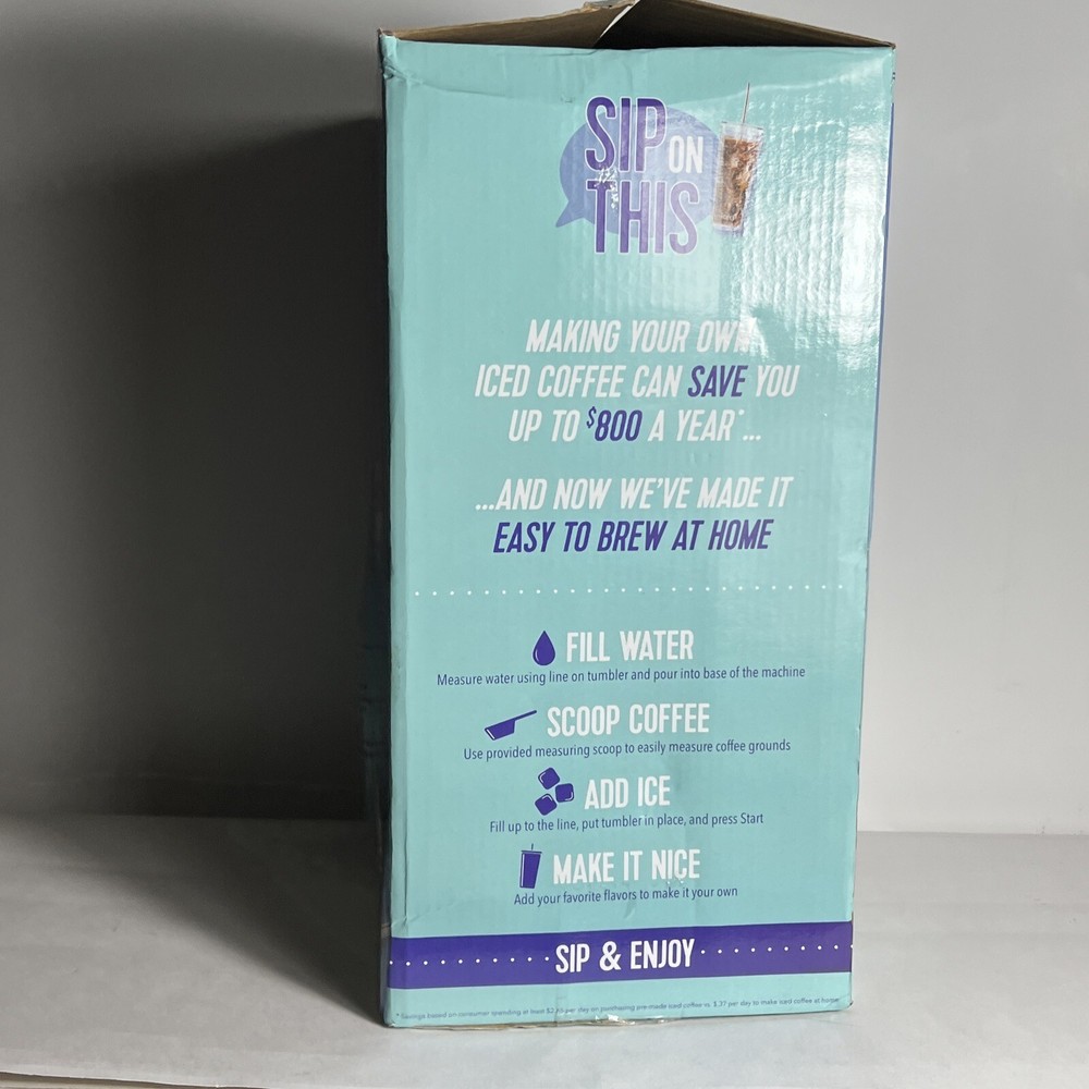 Mr. COFFEE - Single Serve ICED Coffee Maker - New Damaged Box