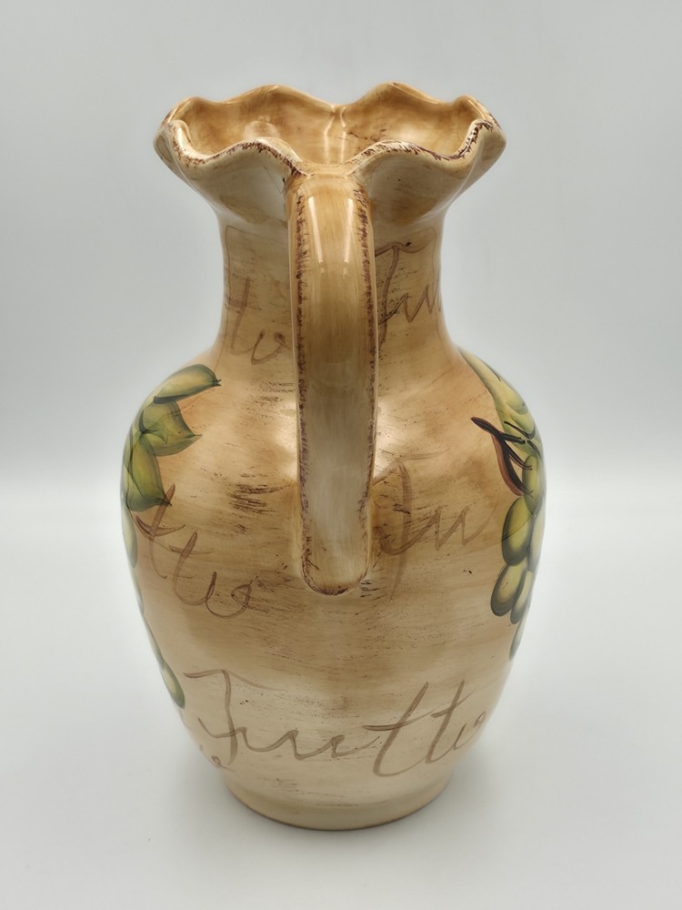 tan el camino grape linens n things pitcher 10''