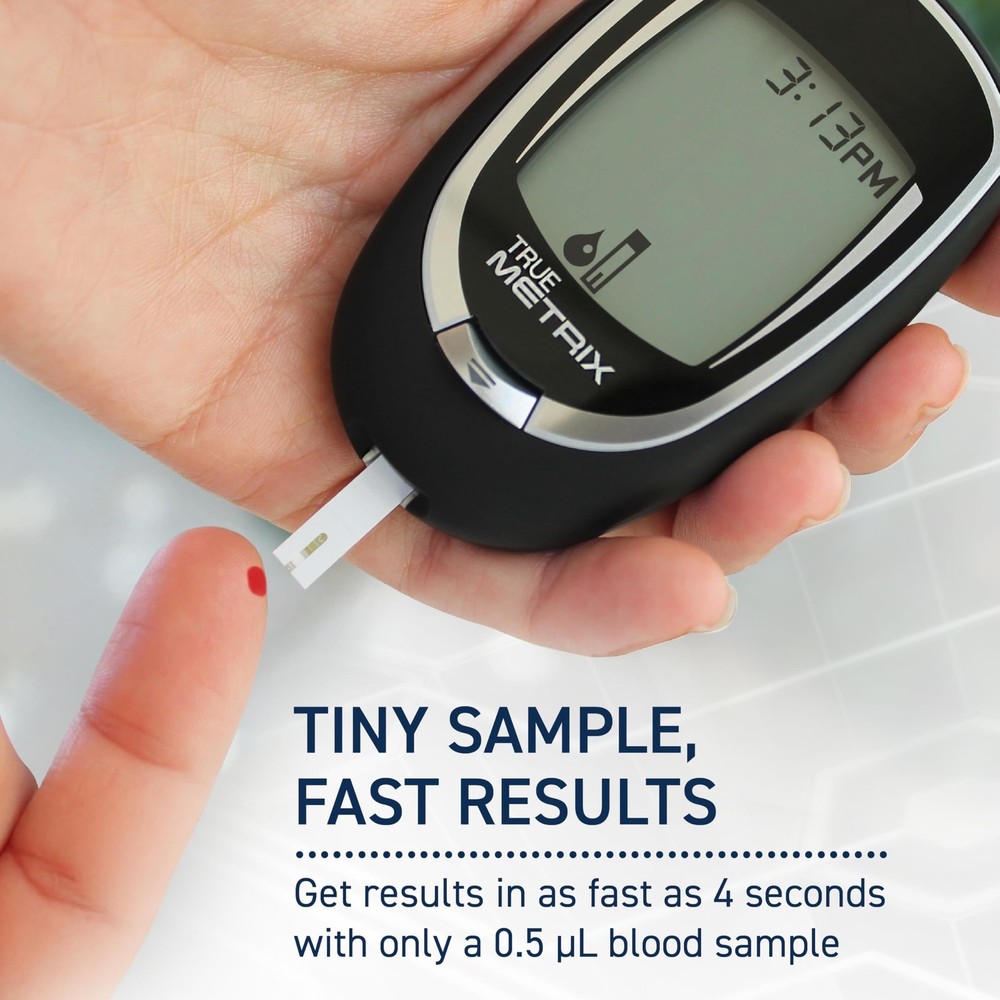 True Metrix Blood Glucose Test Strips 100