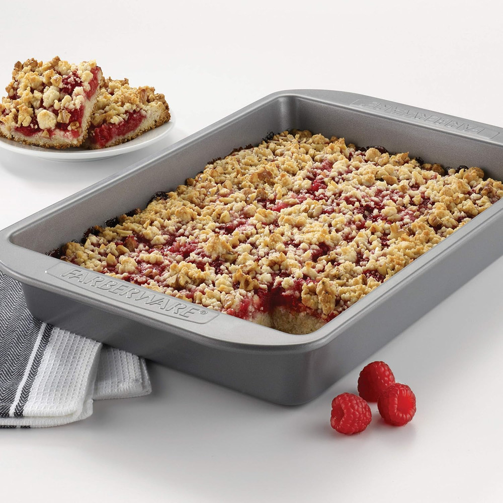 Farberware 9x13 Inch Nonstick Baking Pan - Gray Rectangular Cake Pan