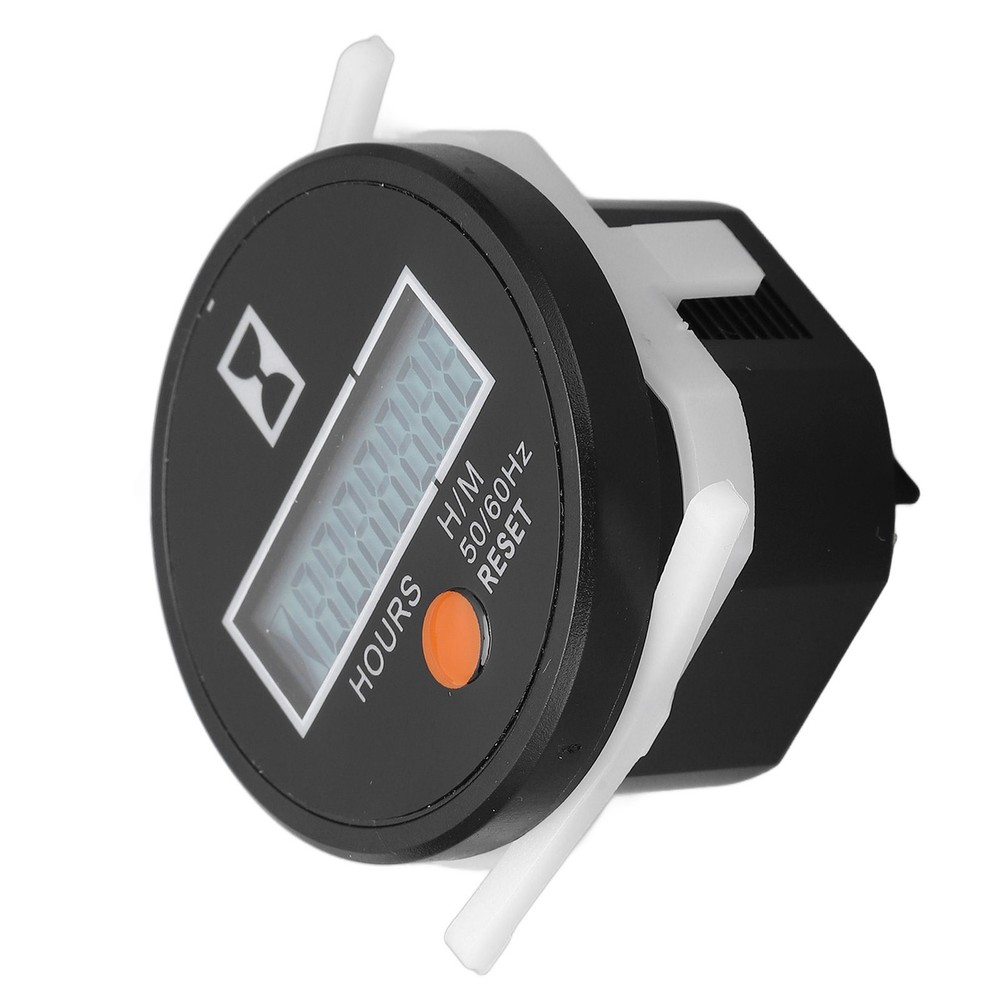 Hot Digital Hour Meter Mechanical Hourmeter Wide Range With Reset Button 24‑240V
