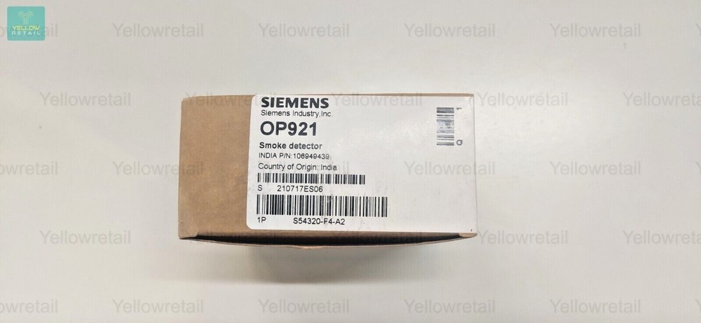 SIEMENS OP921 SMOKE DETECTOR WITH BASE