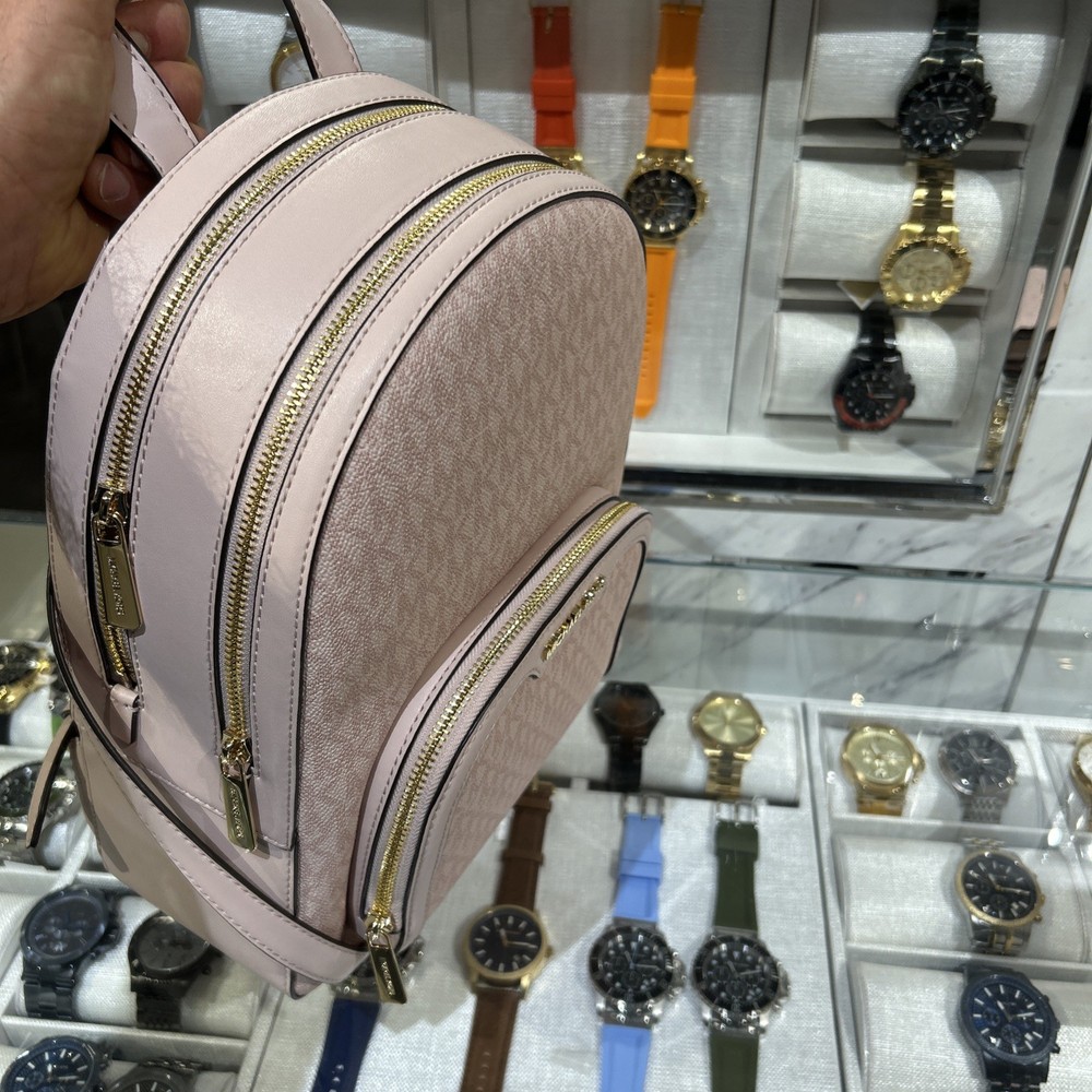 Michael Kors Jaycee Medium Zip Pocket Backpack MK Powder Blush