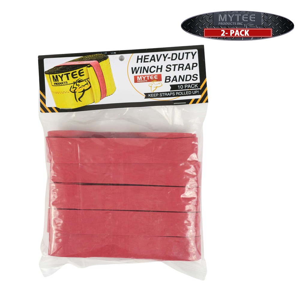 Winch Strap Heavy Duty Rubber Band - 2 Pack (20 Pcs)