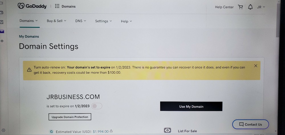 jrBUSINESS.com DOMAIN NAME FOR SALE