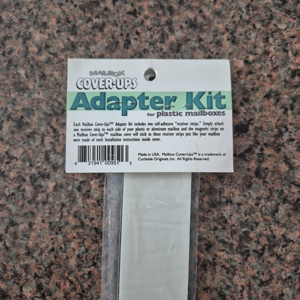 Mailbox Cover-Ups Adapter Kit for Plastic Mailboxes, 2 Piece "Receiver Strips"
