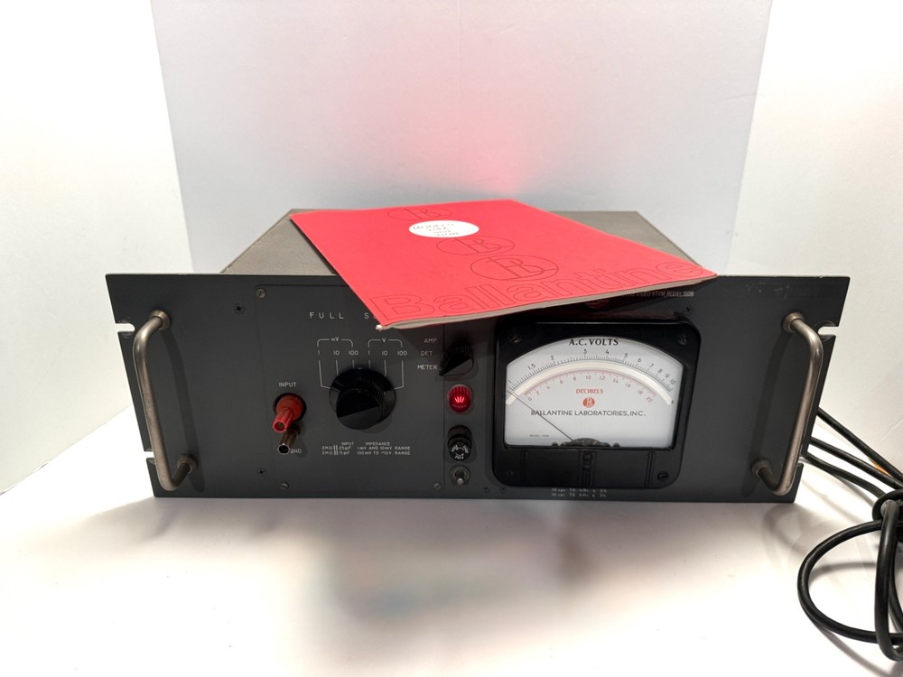 BALLANTINE 310B SENSITIVE VIDEO VTVM - with MANUAL - AS IS