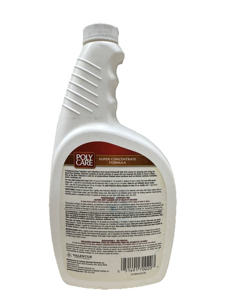 Poly Care - Floor Cleaner, 20-Oz