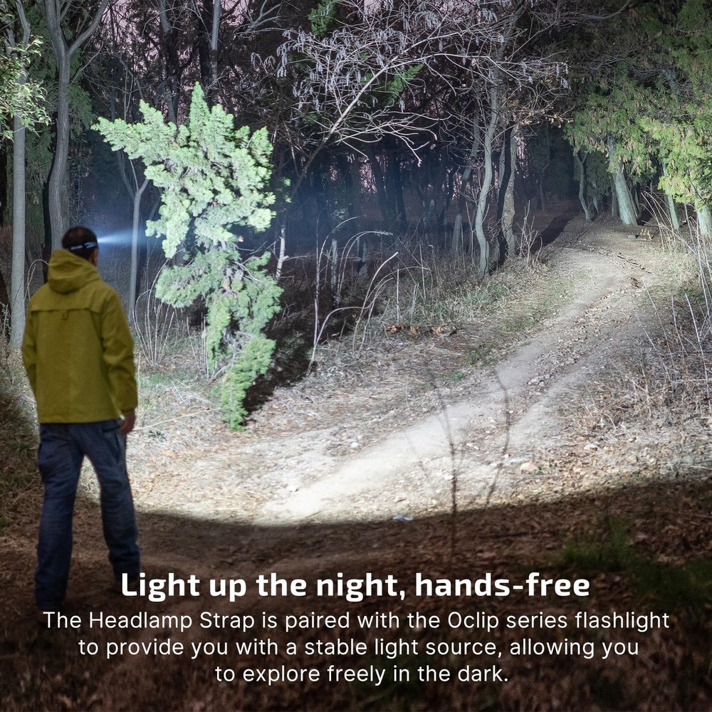 Adjust Your Light Angle Freely - Olight Oclip Headlamp Strap