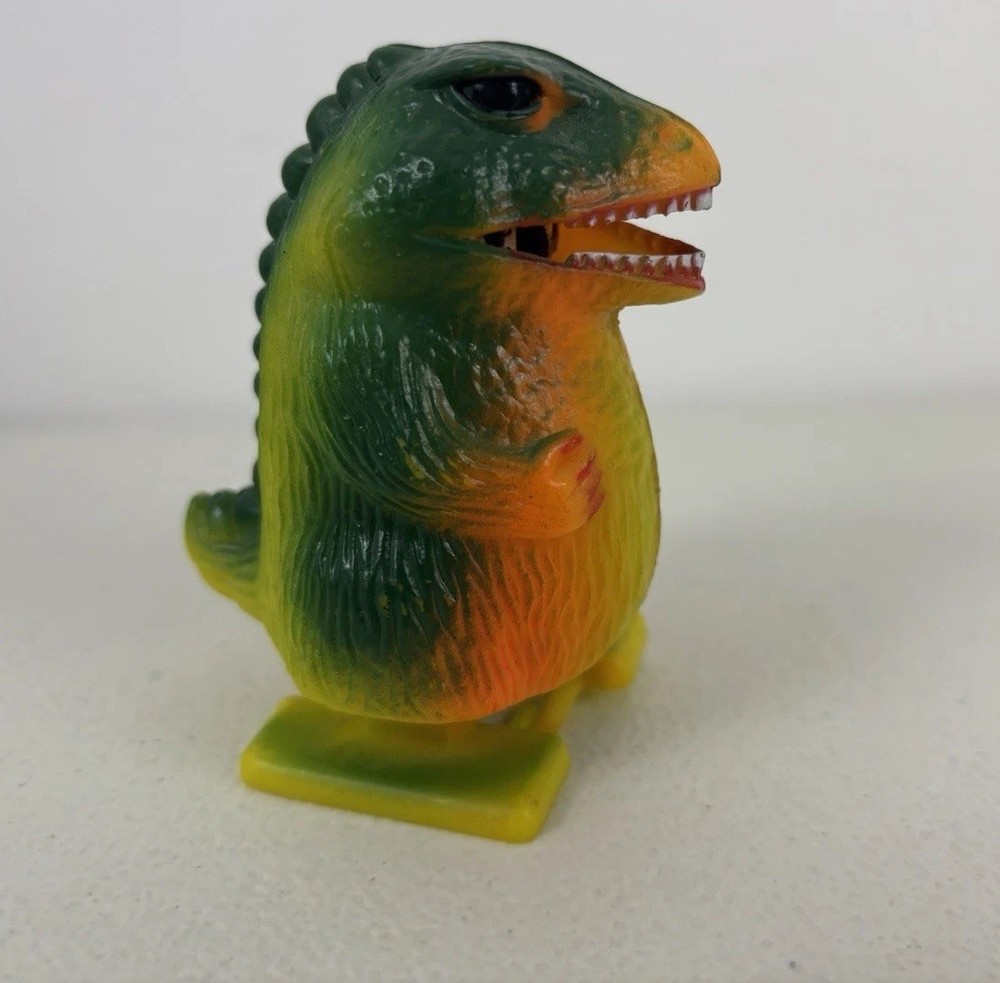 Vintage Sparkzilla Godzilla Wind-up Toy-Walks Slow With Minimum Spark