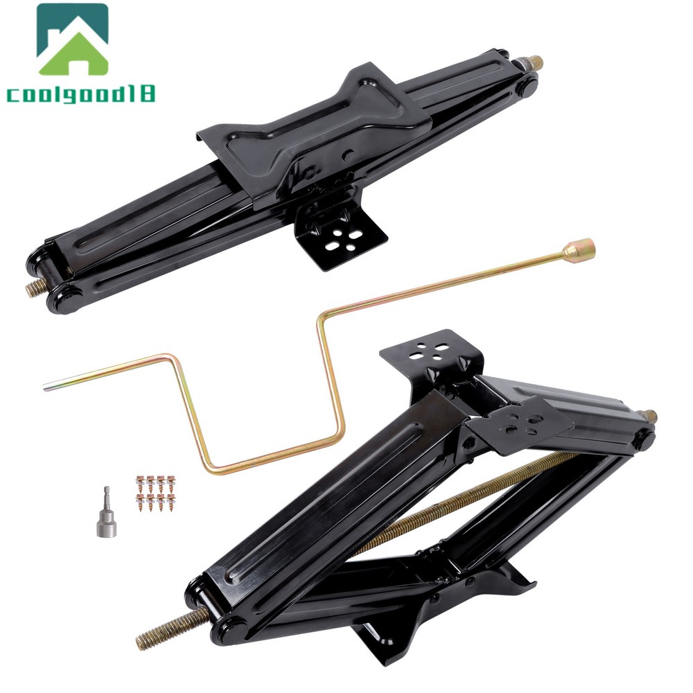 2 Set RV Stabilizer Leveling Scissor Jacks 5000lbs w/socket & hardware