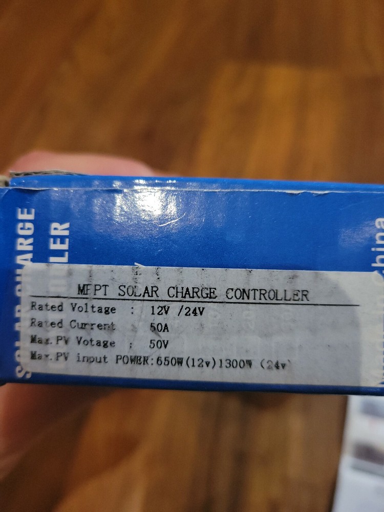 Solar Powered Controller MEPT 12V/24V 50A New Open Box