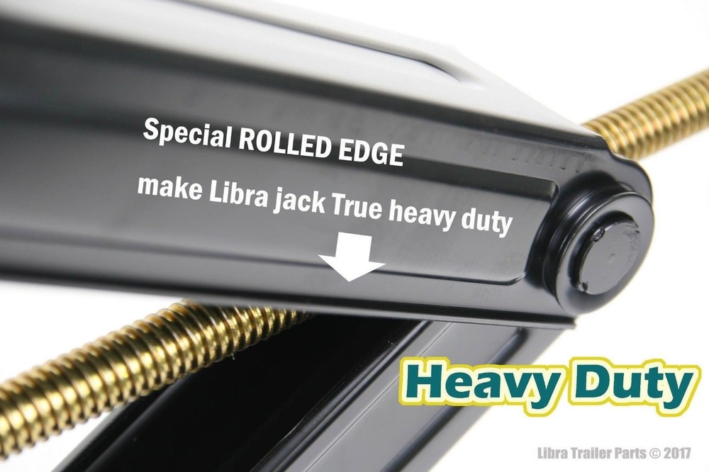 2 LIBRA 6000lb 24" RV Camper Stabilizer Leveling Scissor Jacks w/sockets+screws