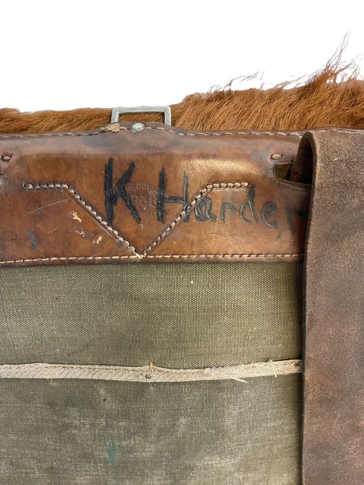 WW2 German Tornister Pack RAD Marked 1938 Dated