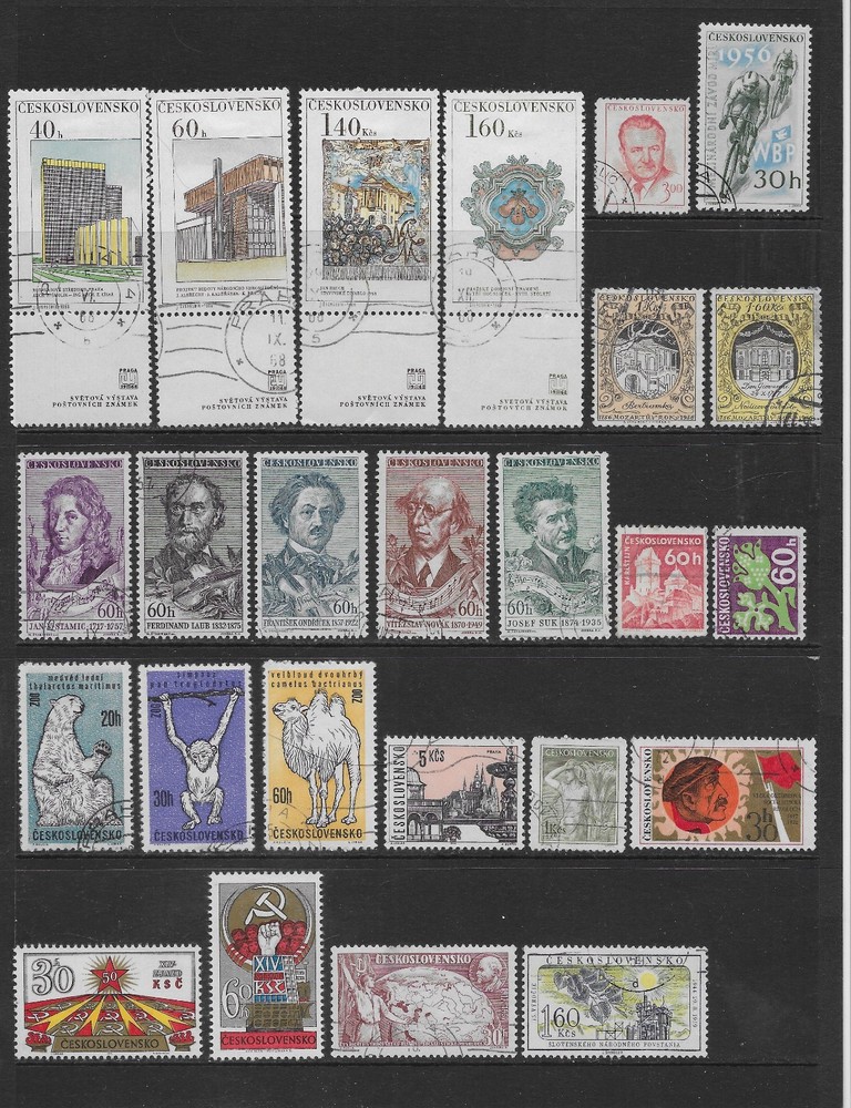 CZECHOSLOVAKIA    3 PAGES!  VARIOUS MAJORITY USED   1948 - 1971