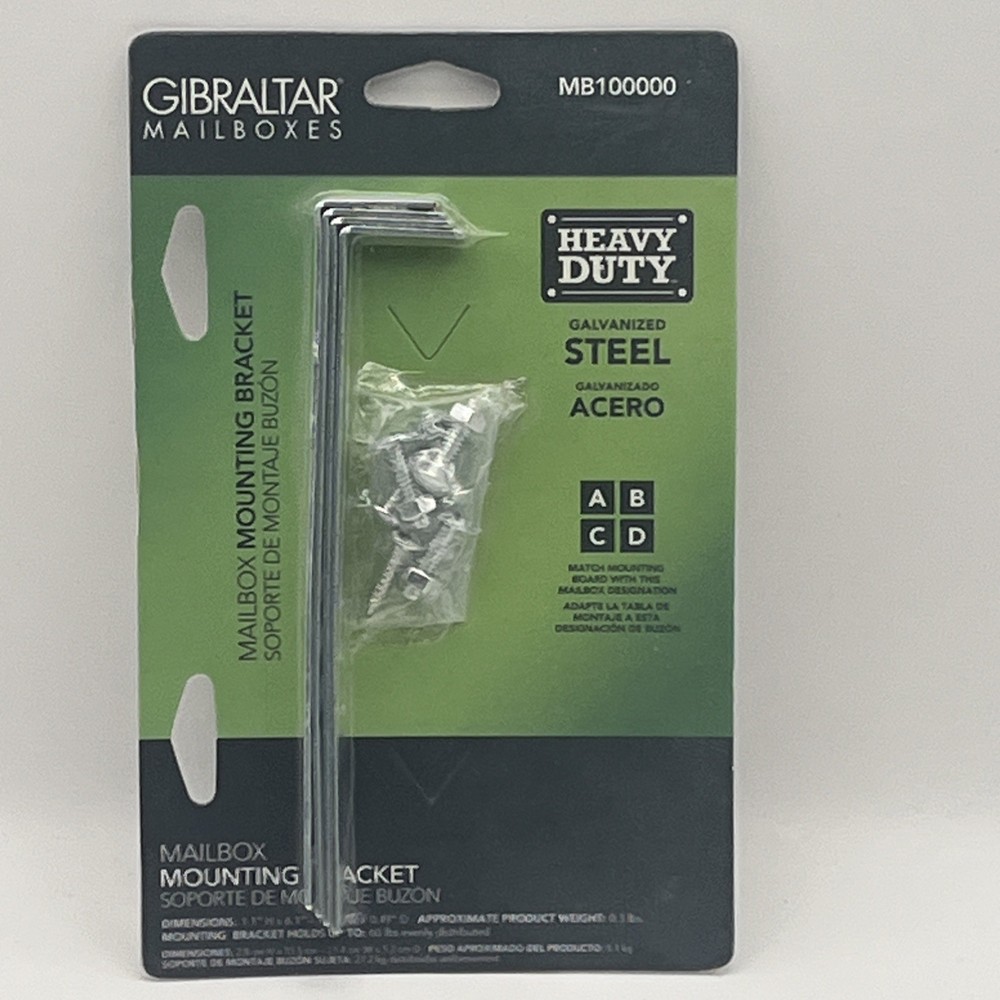 Galvanized Steel Mailbox Mounting Bracket MB100000