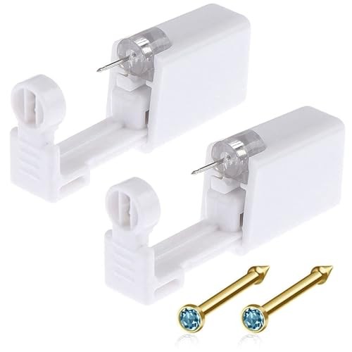 Nose Piercing Kit with Stud Piercing Gun Kit for Nostril Piercings