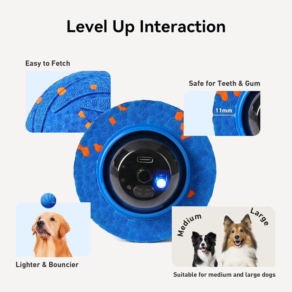 Smart Interactive Dog Toy, Wicked Ball AIR, Automatic Moving, Bouncing, and Rota