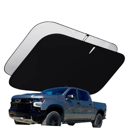 Precisely Designed for 2022-2025 Chevy Silverado Sunshade 99% UV Blocking