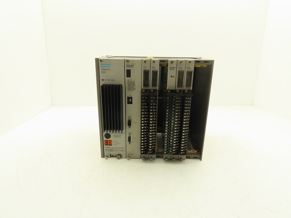 Siemens 505 PLC Chassis Rack PSU Base Controller I/O Modules