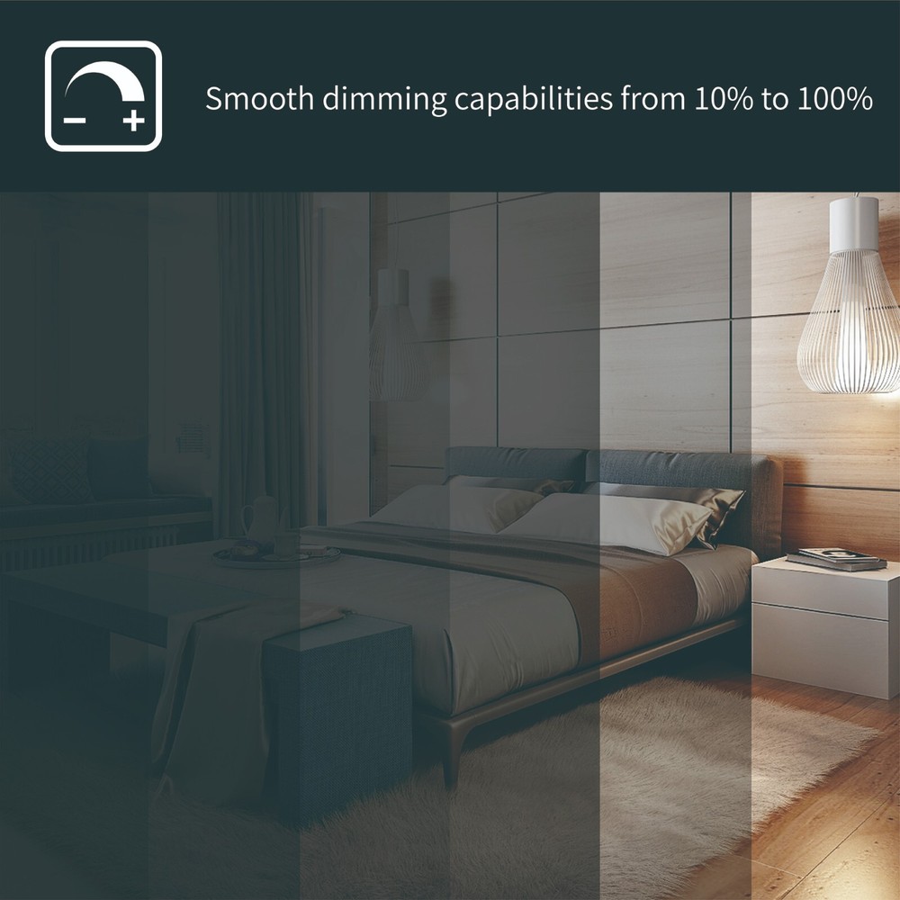 LED Flush Mount Ceiling Light 10 in. Matte Black Round Dimmable 4000K Daylight